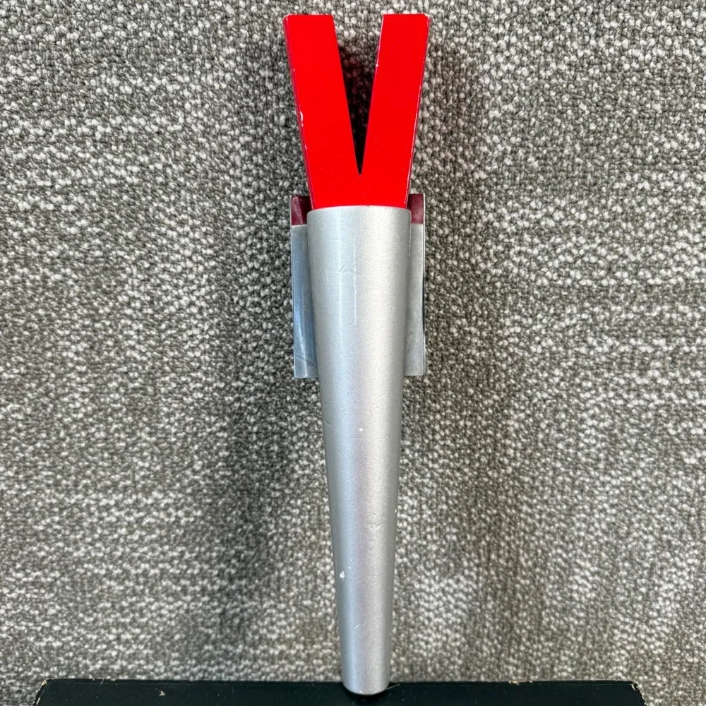 Victory Brewing Hop Ticket Beer Tap Handle Silver Red Yellow Pilsner Bar Decor